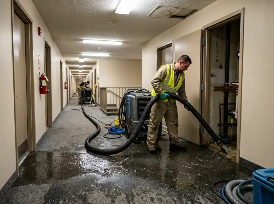multi-unit-apartment-hallway-f-005 — frequently asked questions, Emergency Burst Pipe Water Extraction & Removal in Royal Oa…